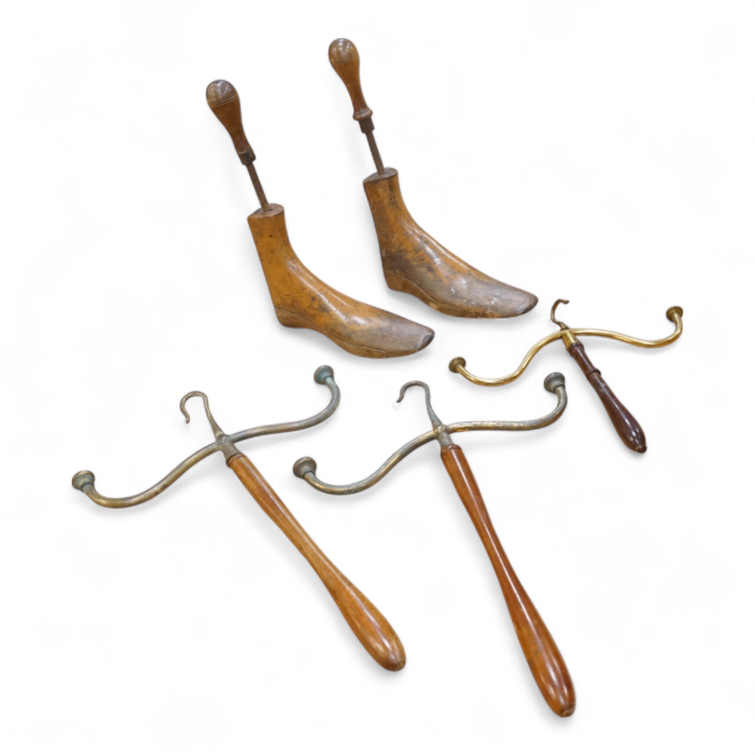 Three Barristers hooks and two shoe blocks